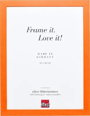 Zdjęcie produktu dla Efektowa rama drewniana Top Pro pomarańczowa 62x93 cm z przezroczystym szkłem
