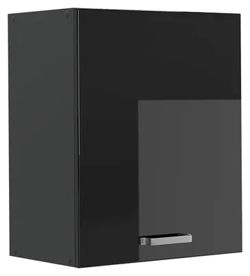 Produktbild von Hängeschrank Vicco R-Line Schwarz Hochglanz/Anthrazit 50 cm, Model 70041