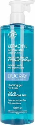 Produktbild von DUCRAY KERACNYL Schaumgel für Gesicht und Körper AKNE 400 ml