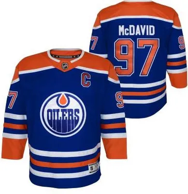 Produktbild von Kinder-Trikot Connor McDavid Edmonton Oilers NHL Premier Home Connor McDavid Edmonton Oilers NHL Premier Heimtrikot für Kinder Größe: S/M