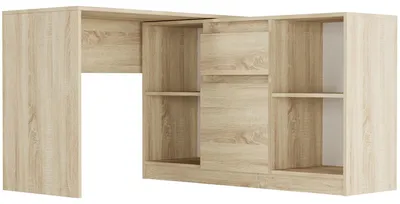 Obrázek produktu pro Psací stůl rohový komoda sada 120 cm FRAMIRE N-14 sonoma