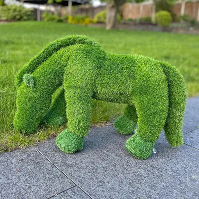 Immagine prodotto di AniPlants, figura in erba, "Cavallo", piccola, decorazione da giardino, 46cm