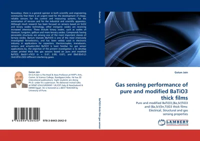 Produktbild von Gas sensing performance of pure and modified BaTiO3 thick films