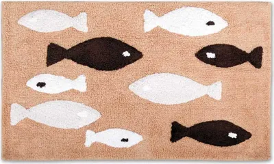 Produktbild von Badematte Badezimmer-Teppich in 50x80cm, Farbe: Beige