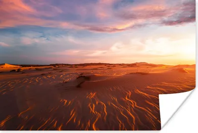 Produktbild von MuchoWow® Poster Sand - Landschaft - Himmel - Wüste 120x80 cm - Bilder