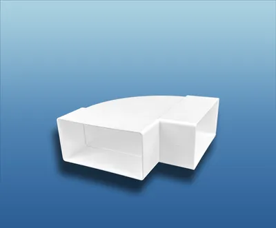Produktbild von 90° Bogen horizontal : 100 (110x55) System: 100 (110x55)