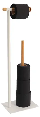 Image de Porte-papier hygiénique en métal avec recharge MAT, 69,5 x 22 x 16 cm
