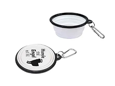 Image de Walkies Écuelle pour chien pliable "Les chiens sont des anges avec de la fourrure"