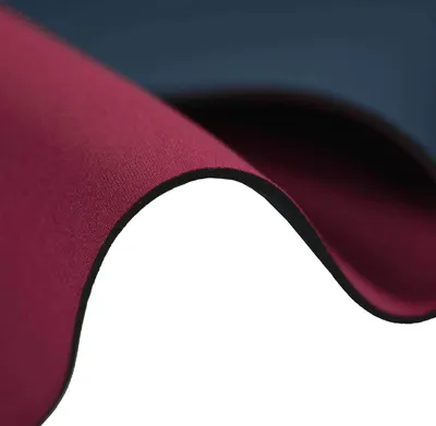 Neoprenstoff hellbordeux-stahlblau
