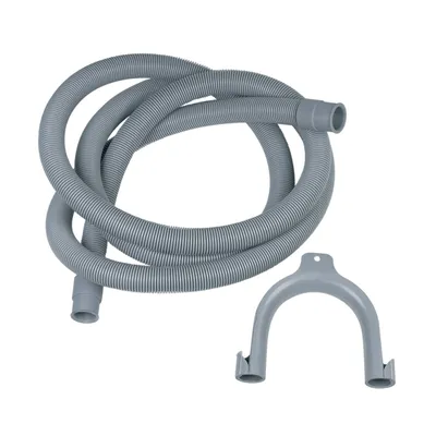 Produktbild von Ablaufschlauch Abpumpschlauch 2,5m Alternativ Spülmaschine Waschmaschine passend zu Electrolux 9029793370 E2WDA250B mit Haltebogen 19/21mm Durchmesser Endstücke gerade/gerade