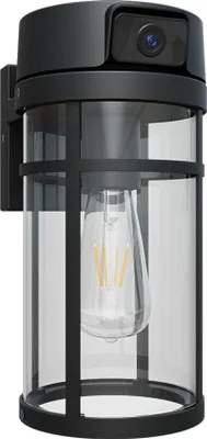 Produktbild von Tiqvi - Außenwandlampe mit Kamera- und Bewegungssensor, Full HD, IP65, E27 -Anpassung, WiFi