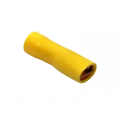 Produktbild von Autoleads YFS-6 | Flachstecker gelb 6,3mm | bis 4mm² | 100 Stück
