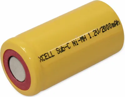 Produktbild von XCELL NiMH-Sub-C-Zelle-Akku 2000 mAh, 1,2 V-, 43x22,5mm
