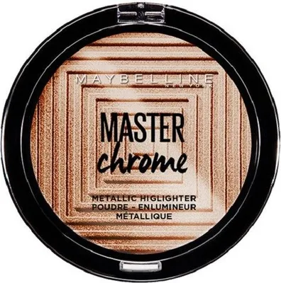 Produktbild von Maybelline New York - Face Studio Chrome Metallischer Highlighter-Puder - 100 Molten Gold