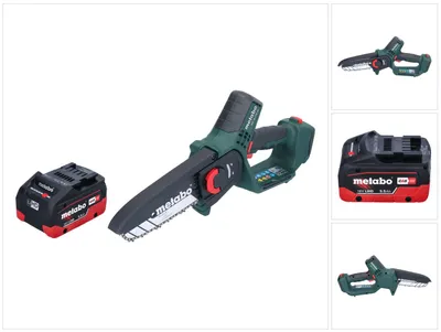 Immagine prodotto di Metabo MS 18 LTX 15 Motosega a batteria 18 V 15 cm 5 m/s + 1x batteria 5,5 Ah - senza caricatore gert