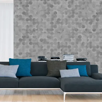 Immagine prodotto di PURO TAPETE - Carta da parati realistica senza ripetizione e sfalsamento Rotolo di carta da parati in tessuto non tessuto da 10 m Carta da parati moderna di design murale - motivo grigio f-A-0393-j-c