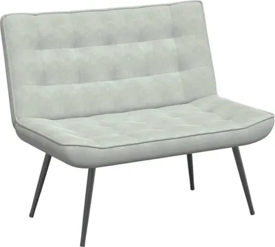 Obrázok produktu pre vidaXL Lavica svetlo sivá 110x74x84 cm zamat