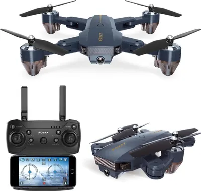 Produktbild von FQ777 FQ35 WiFi FPV mit 720P HD Kamera Altitude Hold Mode Foldable RC Drone Quadcopter RTF - 0,3 MP Batterie 300.000 WIFi