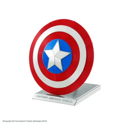 Produktbild von METAL EARTH 3D puzzle Avengers: Das Schild von Captain America