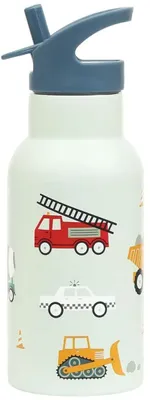 Produktbild von A Little Lovely Company Trinkflasche / Wasserflasche - Edelstahl - Fahrzeuge