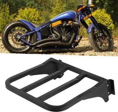 Produktbild von XL Motorrad-Taschenhalter für große Motorräder mit Sissy Bar Rugleuning.