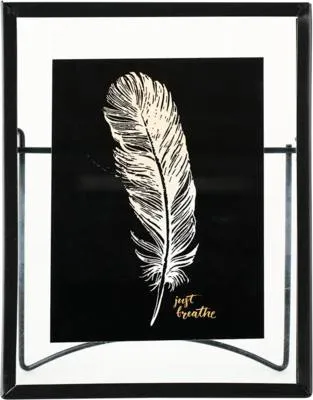 Produktbild von Portraitrahmen Metall ohne Rückwand schwarz 10x15 cm