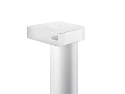 Zdjęcie produktu dla Naber COMPAIR System Ø 125 płaski deflektor T-UR 125 90° z rurą okrągłą, biały Długość 500 mm