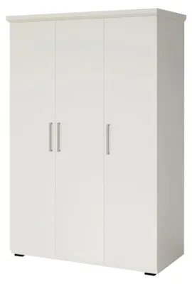 Immagine prodotto di Armadio TOM 3 porte bianco opaco con guardaroba 120 cm