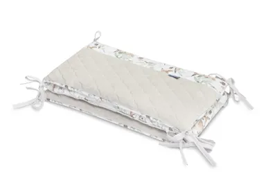 Obrázok produktu pre SENSILLO Mantinel do postieľky velvet DEERS GREY PLUSH KARO 180x30 cm