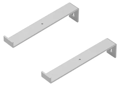 Plankdrager Ben 2er-Set Stahl weiß 62x309x30 mm 15 kg