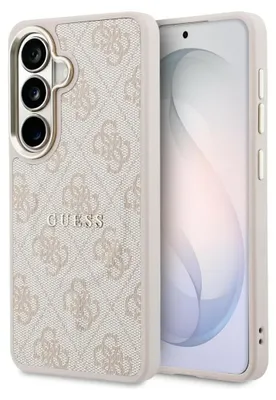 Image de Étui GUESS adapté au SAMSUNG S26 Plus GUHMS26MP4MSEGCP (anneau 4G embossé compatible avec MagSafe) rose