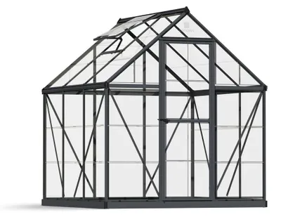 Produktbild von Palram - Canopia Aluminium Gewächshaus Harmony 66 Grau 185x185x208 cm