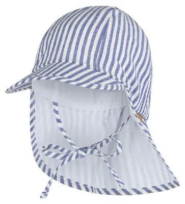 Immagine prodotto di Cappellino con visiera Sterntaler a righe con protezione per la nuca
