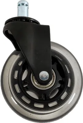 Produktbild von 5er Set Bürostuhlrollen 11mm x 22 mm für Hartböden