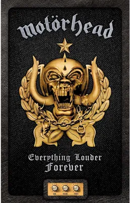Produktbild von Motorhead - Poster "Everything Louder Forever", Stoff RO4771 (106 cm x 70 cm) (Schwarz/Bronze)