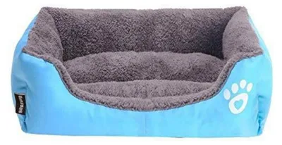 Produktbild von Hundebett Katzenbett Hundekorb Schlafplatz M Blau