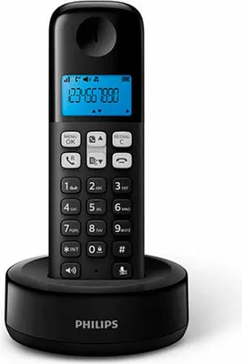 Image de Philips D161 Noir Téléphone Fixe Sans Fil Dect - Philips