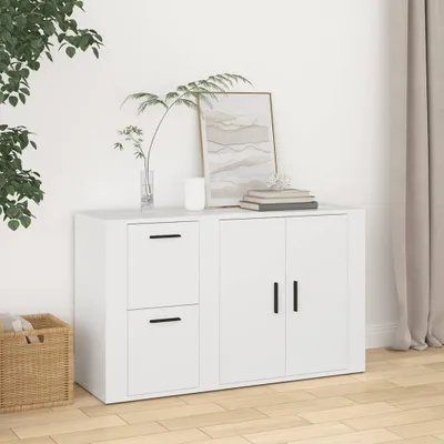 Obrázok produktu pre The Living Store Príborník biely 100x33x59,5 cm Materiál na báze dreva