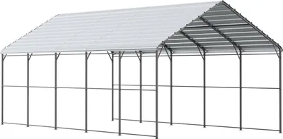 Obrázek produktu pro 13' x 26' Kovový přístřešek pro auta Odolný venkovní přístřešek pro auta Garáž pro lodě