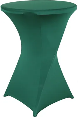 Obrázek produktu pro 80x110cm koktejlové ubrusy Stretch Elastan koktejlový stůl Cover Fabric pro svatbu, banket a party (tmavě zelená)