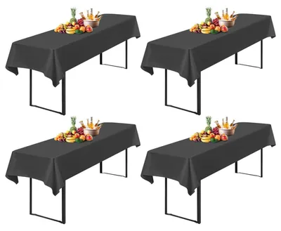 Immagine prodotto di Tovaglia per birreria, set da 4 pezzi, grigio scuro, 100 x 250 cm, impermeabile, in poliestere