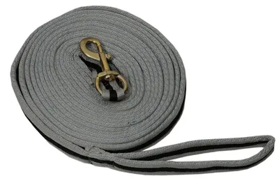 Produktbild von Waldhausen Longierleine Softlonge ca. 8 m Pferdelonge 057/29 in Schwarz/Grau