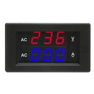Image de Affichage numérique à LED AC 100~300 V Voltmètre 0-100 A Ampèremètre (Rouge Bleu)