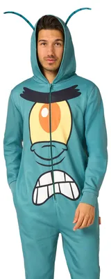 Produktbild von SpongeBob Schwammkopf Jumpsuit Uni Plankton multicolor XL