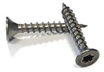 Obrázek produktu pro Nerezové šrouby do dřeva, 3x20 mm, 200 kusů, zapuštěná hlava, Torx