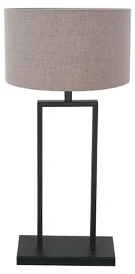 Zdjęcie produktu dla Steinhauer - lampa stołowa - Stang - czarny - len metal - Ø 30cm - E27 - 3861ZW