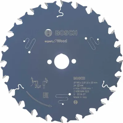 Zdjęcie produktu dla Bosch Expert for Wood - tarcza pilarska - do drewna - 165 mm - 24 zęby