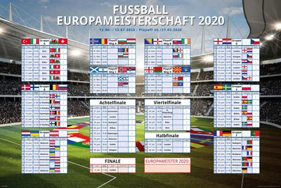 Immagine prodotto di EM Planner 2020 Maxi - Poster - Campionato europeo di calcio