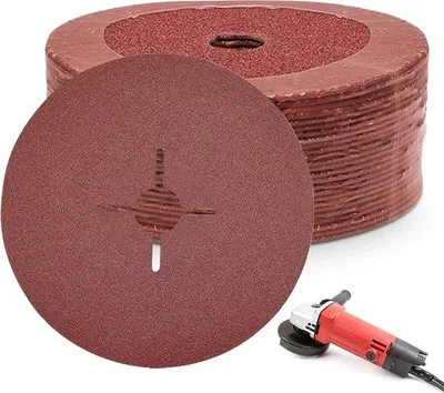 Obrázek produktu pro Sada brusných kotoučů, 30 kusů, 125 mm, brusný papír na kov, zrnitost 100