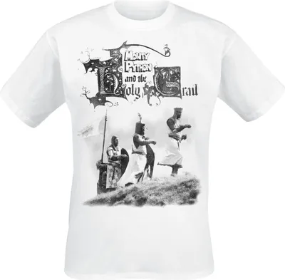 Produktbild von Monty Python T-Shirt Herren Holy Grail Knight Riders weiß XL